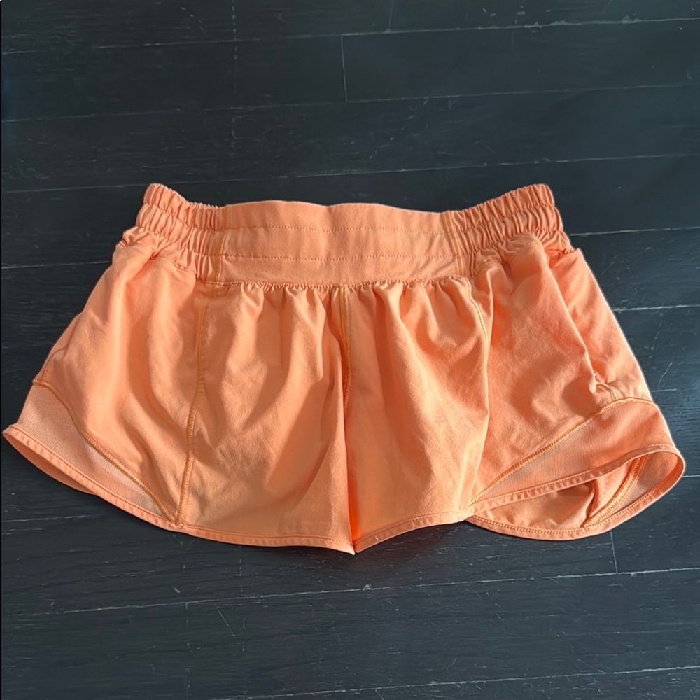 Lululemon Athletica Orange Athletic Shorts